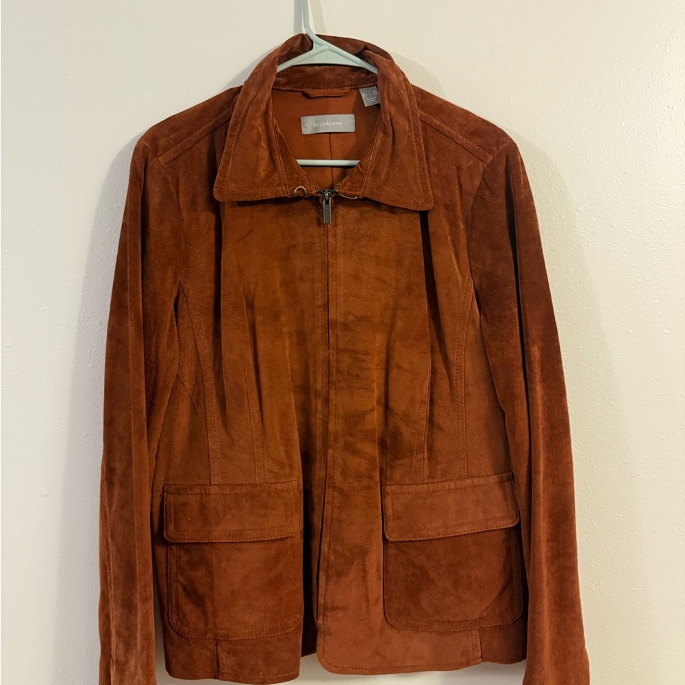 Liz Claiborne Rust Suede Jacket